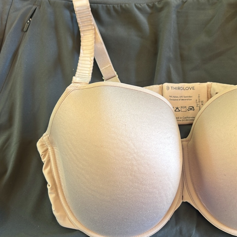 ThirdLove Elegant Lace Trimmed Beige Bras (2) - Picture 6 of 6